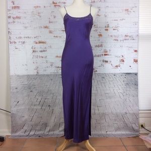Victoria Secret "Gold Label" SM Purple Silk Gown